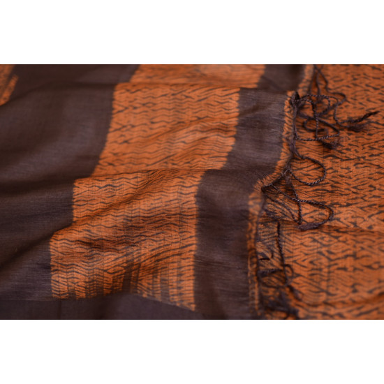 Haiku ✼ Handwoven Tussar-Spun Silk Shibori Saree { G }