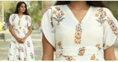 Albeli ♠ Hand block printed ♠ Mughal print off white dress ♠ 1