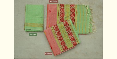 Vijul ❋ Assamese Handwoven Makhela ❋ Cotton - Silk Saree ❋ 13