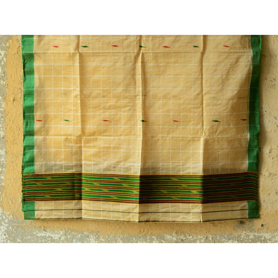 Sualkuchi Cotton Tussar Dupatta ~ (Muga - Xeujiya)