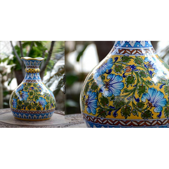 Azur ᴥ Blue Pottery Matka Vase ᴥ 53