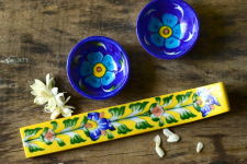 Azure ~ Diya + Incense stick stand