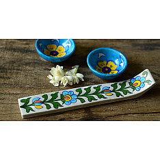 Azure ~  Diya + Incense stick stand