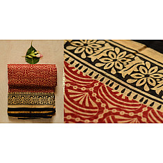 Abhigyana ♠ Bhagru Block Printed . Chanderi Saree { Q }