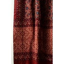 Ajrakh silk stole