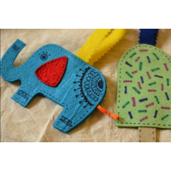 Cherubic ❄ Felt Luggage Tag ❄ 14