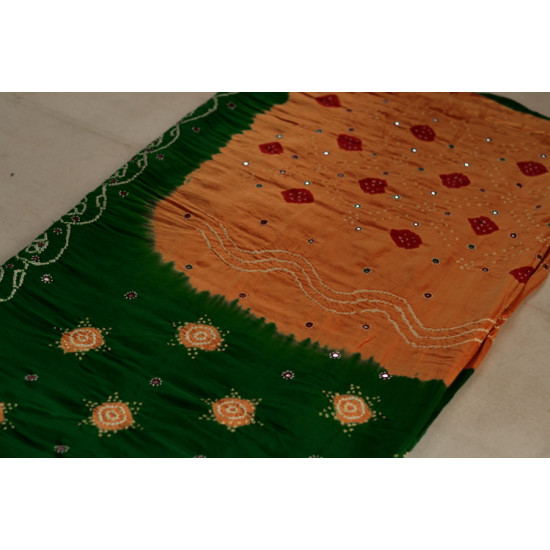 Village Trail { Bandhani * Gajji Silk } J