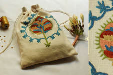 A Garden To Keep ✽ Aari Embroidered . Potli ✽ 25