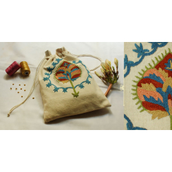 A Garden To Keep ✽ Aari Embroidered . Potli ✽ 25