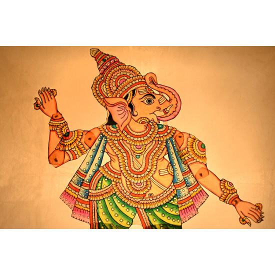 shop leather puppet - ganesh