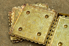 Ahar ✽ Brass ~  Coaster { Six Pieces }