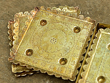 Ahar ✽ Brass ~  Coaster { Six Pieces }