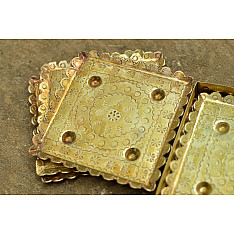 Ahar ✽ Brass ~  Coaster { Six Pieces }