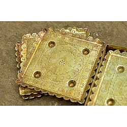 Ahar ✽ Brass ~  Coaster { Six Pieces }