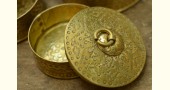 handmade brass mukhvas box with tray