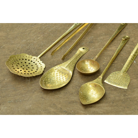 shop Handcrafted Brass Kitchen set { Six piece set }