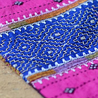 Kambira Embroidery ~ Raw silk pouch III| Indian craft store
