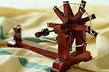 Swavalamban ~ Charkha { Brown . 25cm }