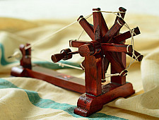 Swavalamban ~ Charkha { Brown . 25cm }