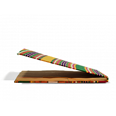 Mashru Striped (Multi Colour) ~ Ruled yellow pages Diary