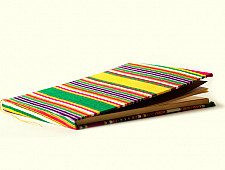 Mashru Striped (Multi Colour) ~ Ruled yellow pages Diary