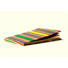 Mashru Striped (Multi Colour) ~ Ruled yellow pages Diary