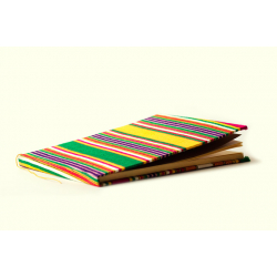 Mashru Striped (Multi Colour) ~ Ruled yellow pages Diary