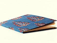 Whispers in pages II ~ Ajrakh letter diary (Blue)