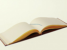 Mashru Striped (Red-Yellow) ~plain yellow pages Diary