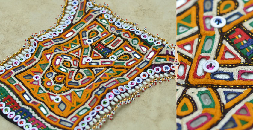 Pieces of Sindh ❂ Hand Embroidered Antique Bag ❂ 86