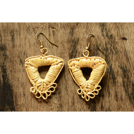 Sikki earrings ~ auric triangles