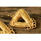 Sikki earrings ~ auric triangles