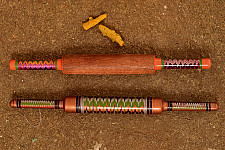 Kutch lacquer rolling pin ~ Belan