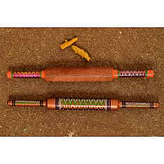 Kutch lacquer rolling pin ~ Belan
