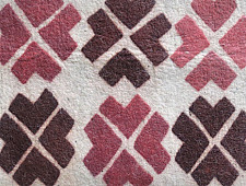 Kashmiri Namda ~ Snow and ferns (5' X 2')