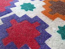 Kashmiri Namda ~ Hillocks and streamlets  (4' X 6'6'')