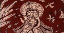 Sacred cloth of the Goddess- Radha Krishna (71 X 140 cm)