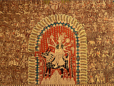 Sacred cloth of the Goddess- Maledi mata and Bahuchara mata ( 45"X57" )