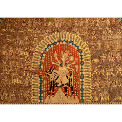 Sacred cloth of the Goddess- Maledi mata and Bahuchara mata ( 45"X57" )