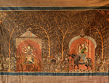 Sacred cloth of the Goddess- Vishat Mata & Ambe Mata ( 63"X40" )
