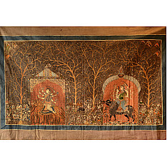 Sacred cloth of the Goddess- Vishat Mata & Ambe Mata ( 63"X40" )