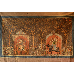 Sacred cloth of the Goddess- Vishat Mata & Ambe Mata ( 63"X40" )