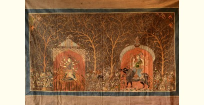 Sacred cloth of the Goddess- Vishat Mata & Ambe Mata ( 63"X40" )