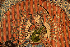 Sacred cloth of the Goddess- Vishat Mata & Ambe Mata ( 63"X40" )