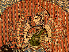 Sacred cloth of the Goddess- Vishat Mata & Ambe Mata ( 63"X40" )