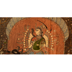 Sacred cloth of the Goddess- Vishat Mata & Ambe Mata ( 63"X40" )