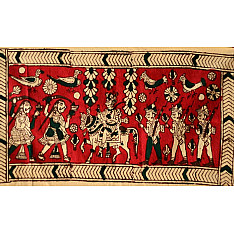 Sacred cloth of the Goddess- Veer maharaj (25''X15'')