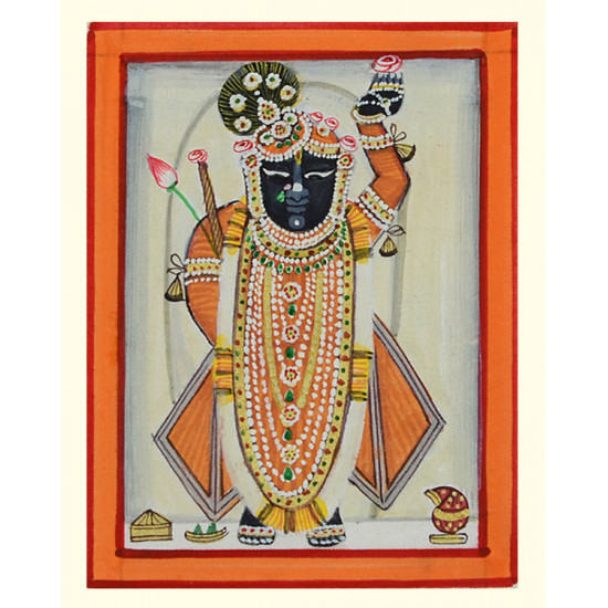 Miniature painting ~ Srinath ji ~ { 19 }