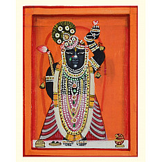 Miniature painting ~ Srinath ji ~ { 21 }
