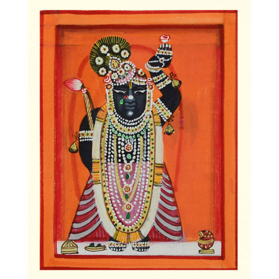 Miniature painting ~ Srinath ji ~ { 21 }